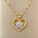 Pendant for Necklace women 2022 Gems Heart Artificial