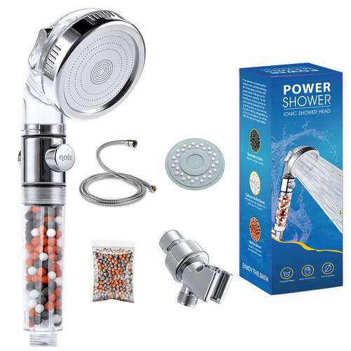 3 Modes SPA Ion Filter Shower Head High Pressure Saving Wate