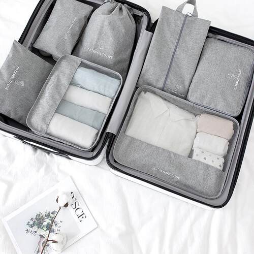 Travel Storage Bag 7pcs set Luggage Suitcase Organizer Pack
