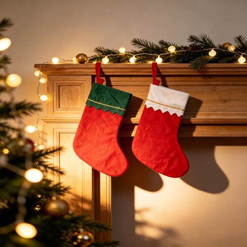 2026 New Cross border Christmas Socks Gift Bag