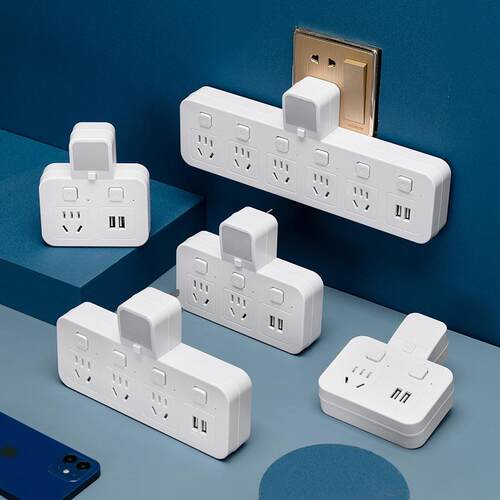 Power cord extension socket Plug wire board with towing Plat