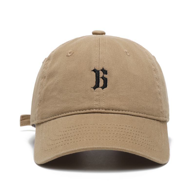 FREE RABBITⅡ 大头围字母B刺绣棒球帽弯檐运动百搭鸭舌帽男女