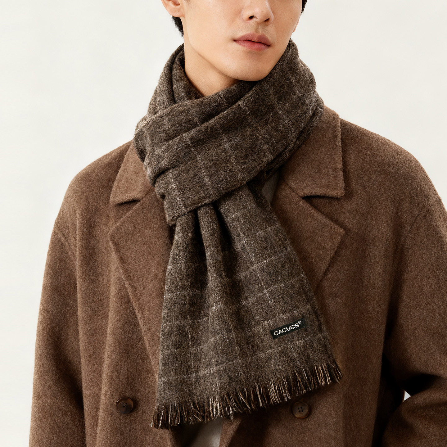 秋冬款围巾男韩版简约百搭格纹撞色围脖纯羊毛保暖防寒大尺寸披肩,服饰配件/皮带/帽子/围巾,围巾/丝巾/披肩,淘宝优惠券,粉丝福利购,淘宝优惠卷