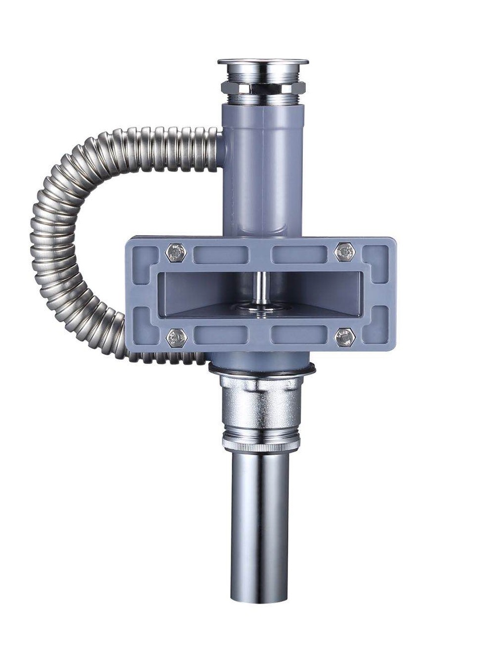 岩板隐藏式下水器洗脸盆洗手洗漱盆按压弹跳一体盆下水器排水器