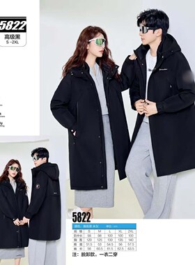5822款两穿脱卸款九成品羽绒服壳子