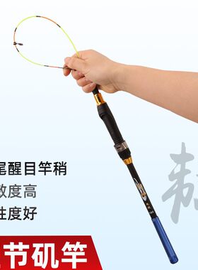 洁威短节伸缩海竿软尾