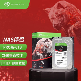 希捷 酷狼PRO6T ST6000NT001 NAS硬盘 SATA 256MB 7200转垂直技术