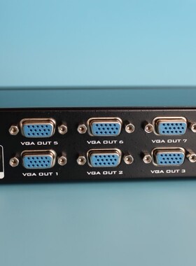 全新迈拓MT-3508 8口VGA分配器 1分8 一进八出分频器 1拖8 1进8出