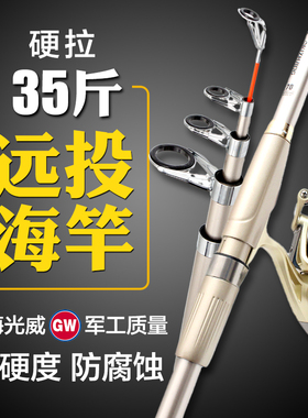 光威鱼竿海杆抛竿远投竿海竿远投竿超硬十大品牌远投海竿抛竿套装