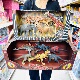 金美达仿生纪元 恐龙玩具会叫关节可动迅猛龙翼龙三角龙霸王龙模型