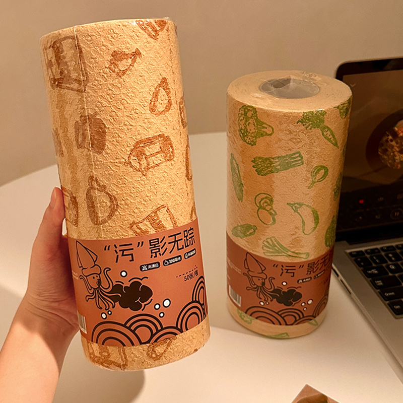 ins风懒人抹布点断式干湿两用洗碗布创意厨房用纸家务吸水清洁巾