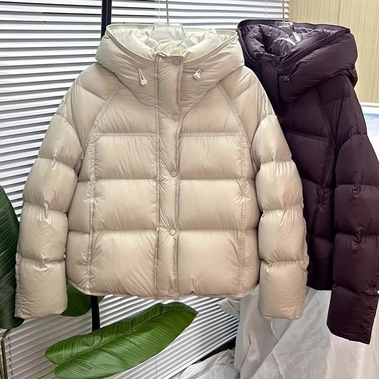 2025新款冬季韩版时尚小个子面包服棉衣女设计感中长连帽羽绒棉服
