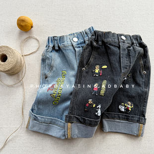 牛仔裤 儿童夏季 女童韩版 子6226 男童夏装 裤 短裤 2026湖州织里童装