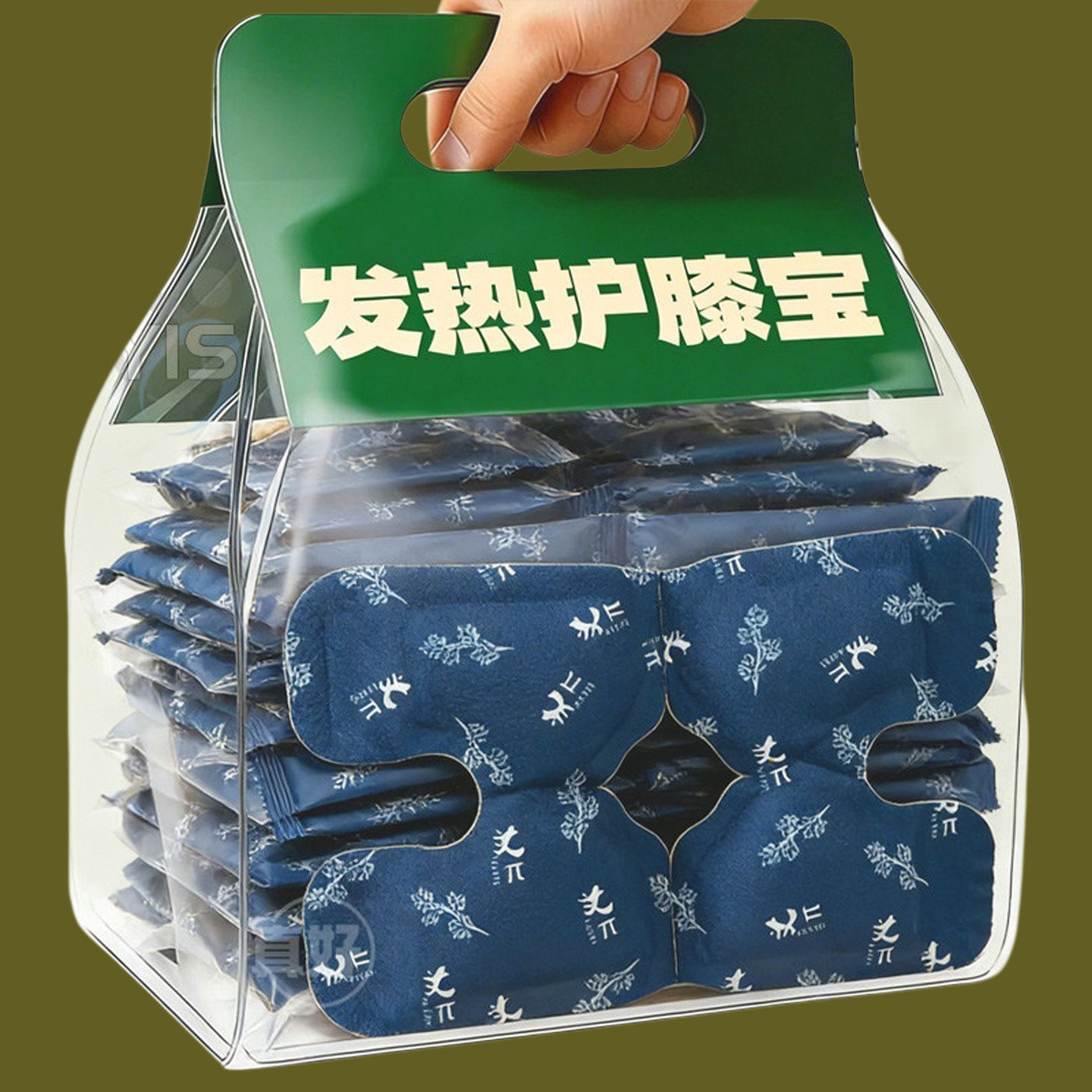 护膝艾草蒸汽暖膝贴膝盖热敷贴自发热护膝贴冬天膝盖热敷发热敷包