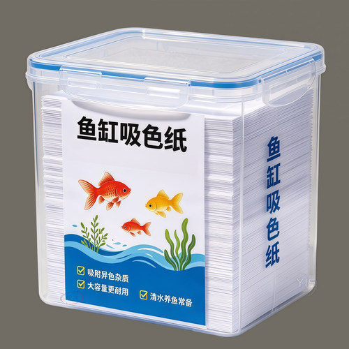 鱼缸除黄吸色片净水滤材改善水体
