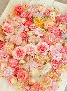 仿真小花朵混搭diy手工轮胎茶几材料包古风花头手作簪花头饰婚庆