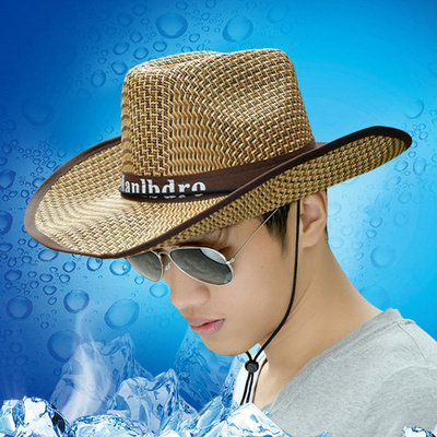 spring and autumn Straw hat West Cowboy hat Hat outdoors men and women Traveling Large along Sunscreen Couple cap manin the Accessories/Leather belt/Hat/Muffler , Hat  category - from Buy2taobao.com to provide professional Taobao agent buy service