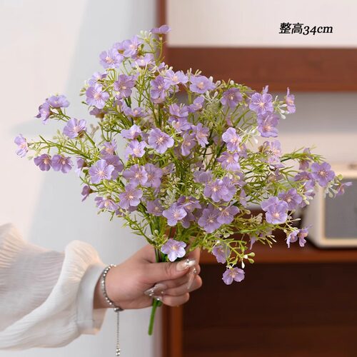 清新田园风玫瑰假花仿真