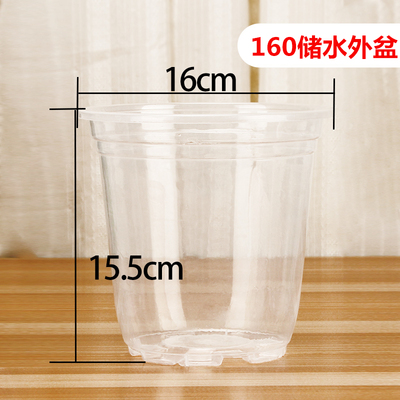 花盆自动吸水绿萝储塑料透明塑料
