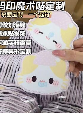 来图定制演唱会魔术贴刘海贴