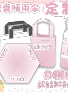 来图定制LOGO印花动漫遮阳伞
