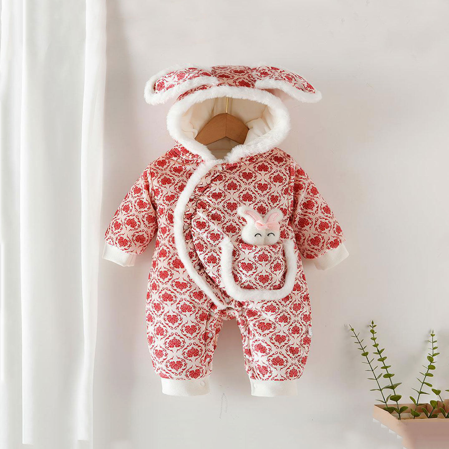 女宝宝冬装外套哈衣超好看婴儿夹棉连体衣冬加绒加厚外出棉衣棉服,童装/婴儿装/亲子装,连身衣/爬服/哈衣,淘宝优惠券,粉丝福利购,淘宝优惠卷