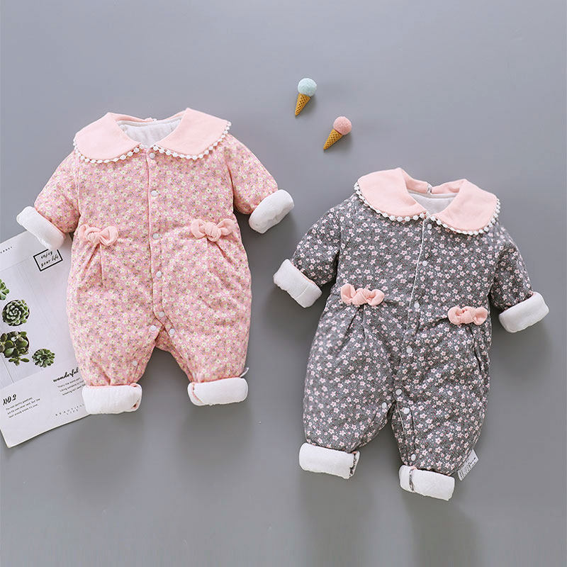 婴儿连体衣春秋冬薄棉公主服