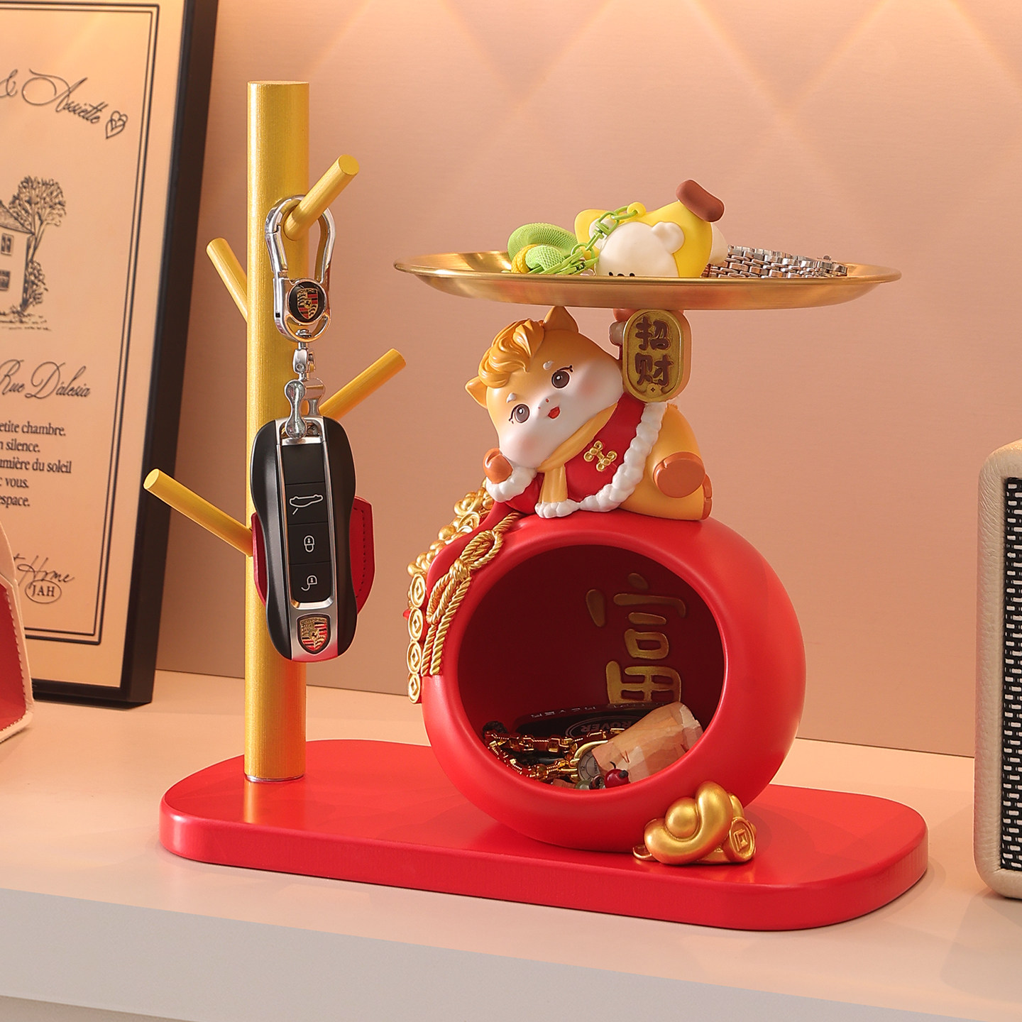 生肖马年入户玄关钥匙收纳摆件客厅鞋柜桌面装饰乔迁之喜布置用品,家居饰品,装饰摆件,淘宝优惠券,粉丝福利购,淘宝优惠卷