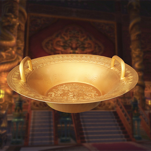 仿古龙洗盆鱼洗婚礼盆沃盥洗手礼酒吧洗手盆浴佛盆金盆洗手聚宝盆