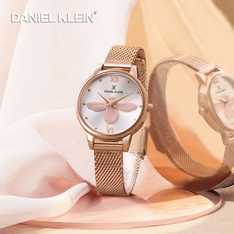 DanielKlein进口女士手表dk小蜜蜂dw简约礼物石英腕表ob小众手表(非品牌)