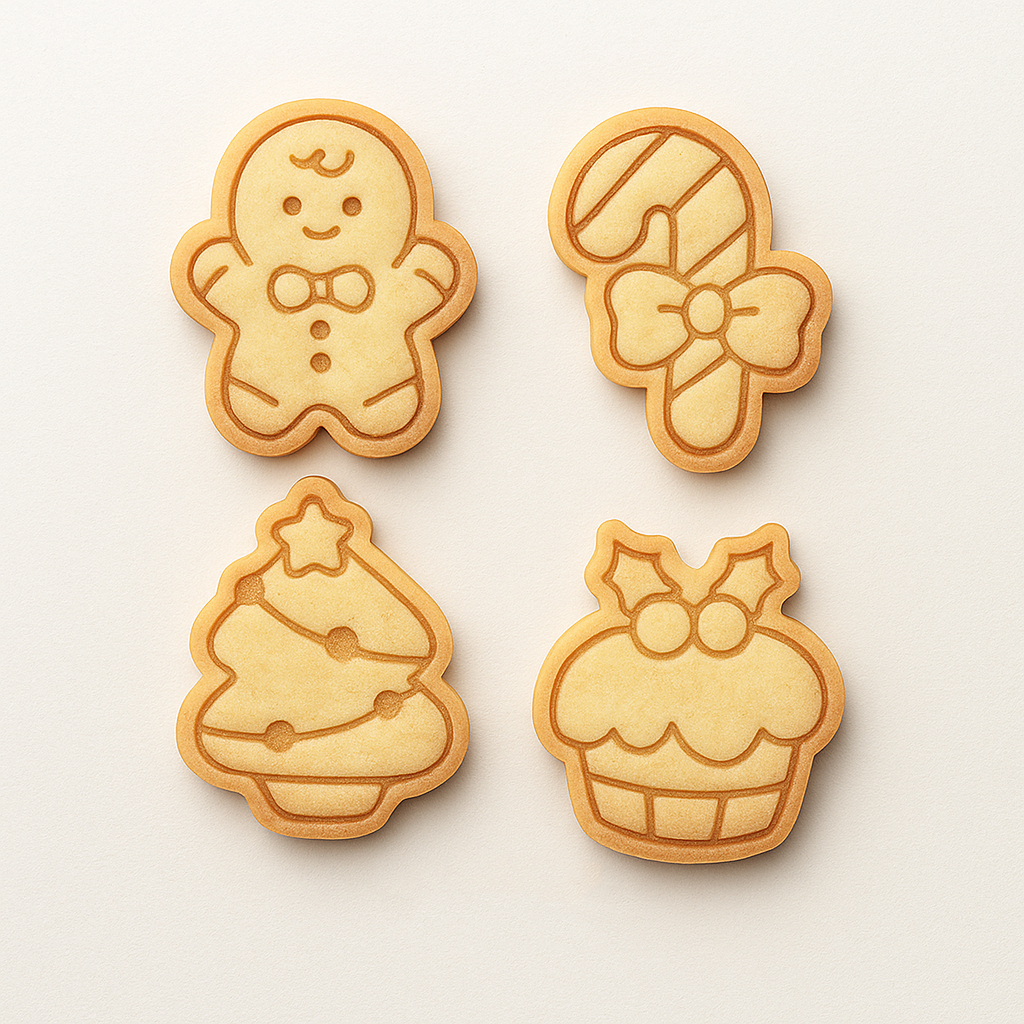 ins圣诞节卡通饼干模具麋鹿圣诞老人翻糖曲奇手压式家用烘焙模具