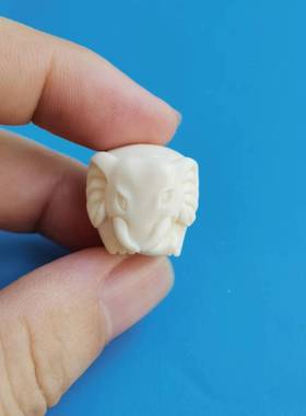 手工雕刻猛犸牙猛犸满纹