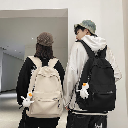 简约休闲高中生大容量旅行背包