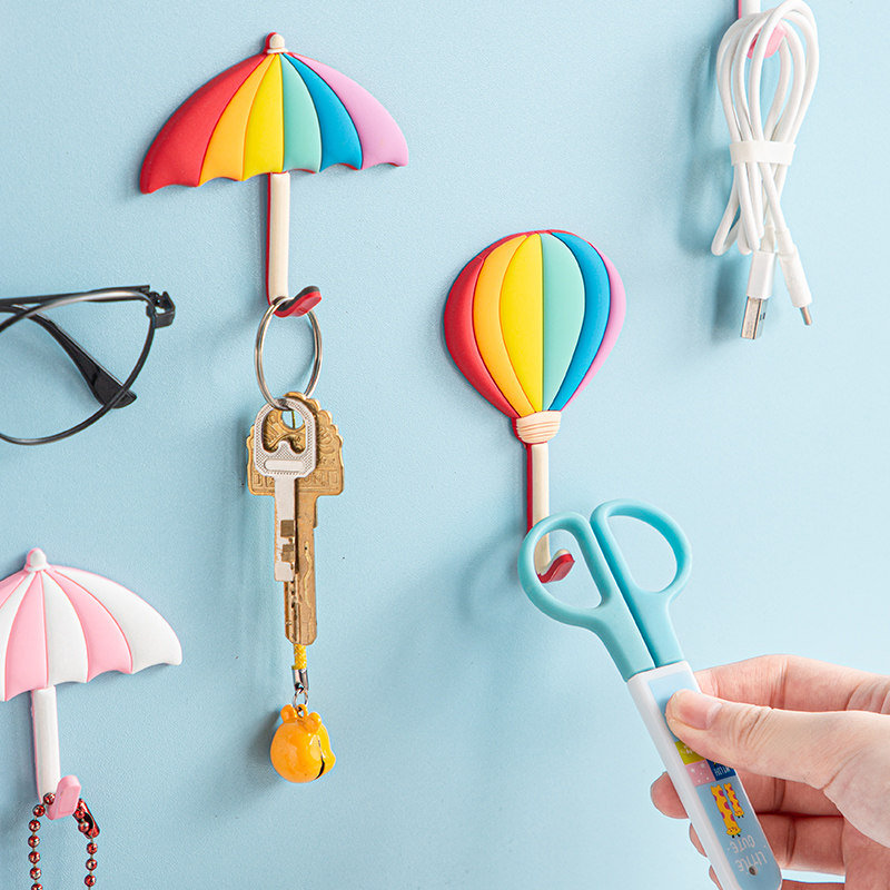 创意挂钩免打孔粘胶门后钥匙扣粘钩强力粘墙可爱办公桌宿舍小钩子,收纳整理,挂钩/粘钩,淘宝优惠券,粉丝福利购,淘宝优惠卷