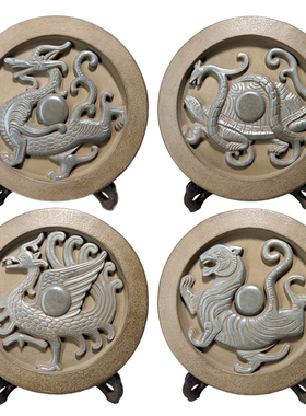 镇宅四神兽【青龙白虎朱雀玄武】高档陶瓷工艺品玄关客厅装饰摆件