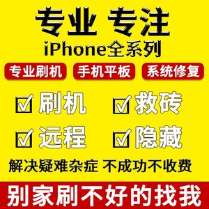 适用于解苹果手机远程刷机iPhone6sp7plus 8p X ipad平板忘记屏幕