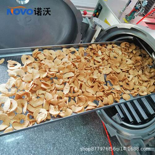 苹果脆片变温压差膨化设备苹果脆片加工设备苹果脆片闪蒸干燥机