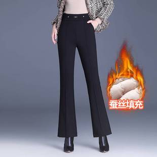 官方正品棉裤女外穿2026冬季小个子特厚蚕丝保暖妈妈裤子加厚高腰