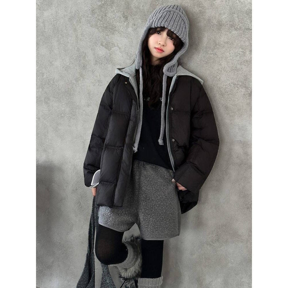 官方正品女童羽绒服冬季2025新款洋气初中生女孩冬装儿童女大童假