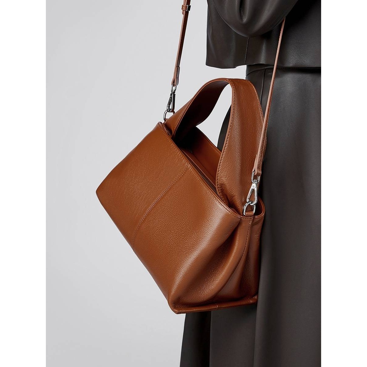 官方正品女士复古经典真皮单肩包头层牛皮小众时尚潮流女包包