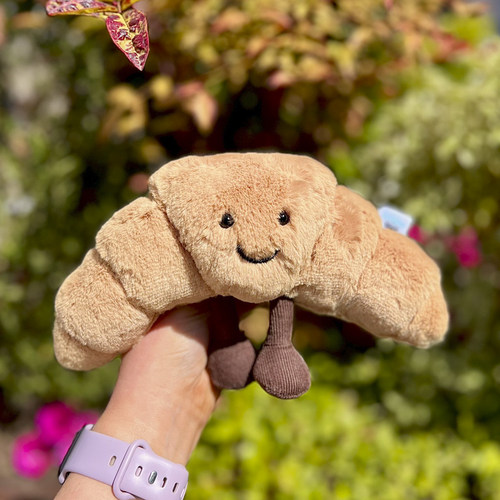 可爱ins牛角面包公仔娃娃挂件