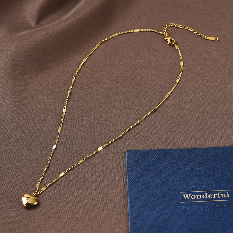 2022新款心形love锁骨链