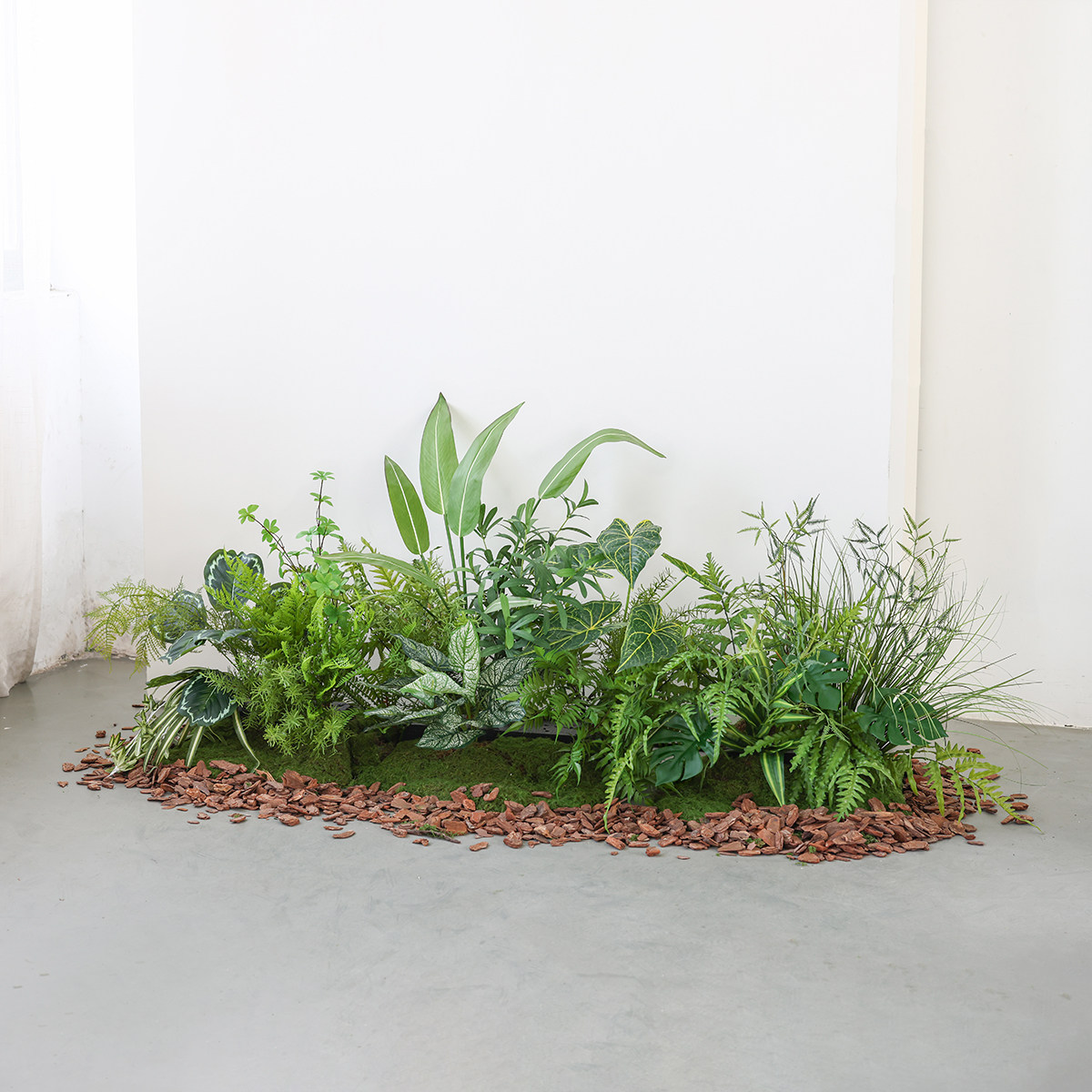 仿真花植物造景景观假绿植户外庭院摆设轻奢高端装饰仿生花艺摆件