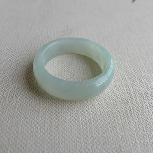 翡翠戒指手饰男款23号冰种阳绿飘花紫罗兰色缅甸天然A货翡翠挂件