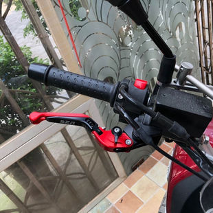 摩托改装阿普利亚SRGT200刹车牛角车把拉杆手柄手把防摔二指配件|