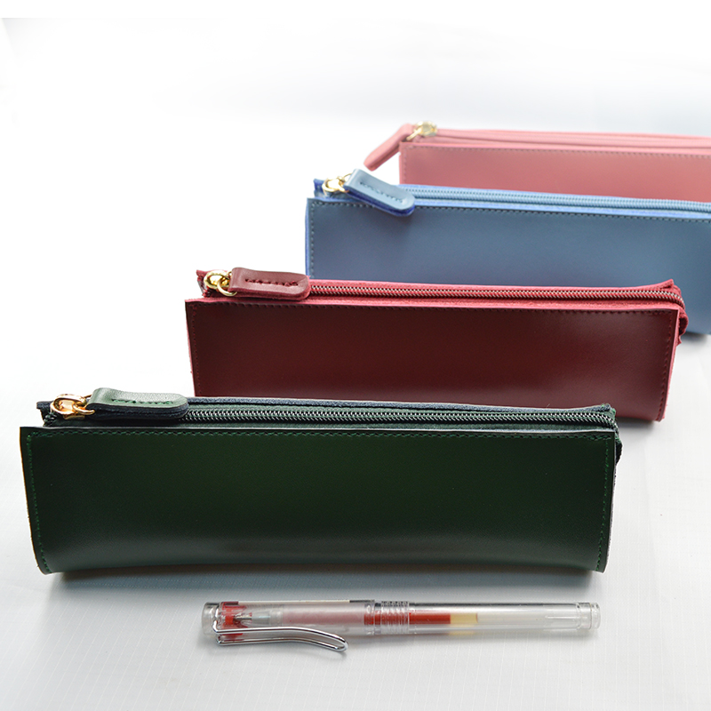 Japan and South Korea High-capacity genuine leather Pencil bag Simplicity men and women college student cortex Pen Storage bag Sketch Dedicated Pencil bagin the Electronic Dictionary/Electronic paper book/Stationery , Everyday school supplies , Pencil  category - from Buy2taobao.com to provide professional Taobao agent buy service