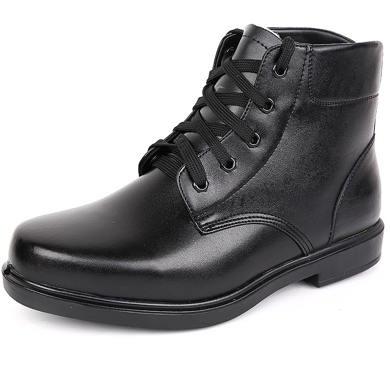 冬季加厚高帮防滑防水靴子毛皮鞋