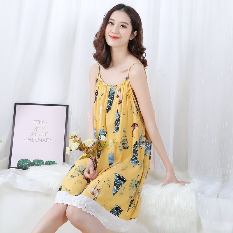限时抢购清新圆领低胸美背两件套垂感夏裙