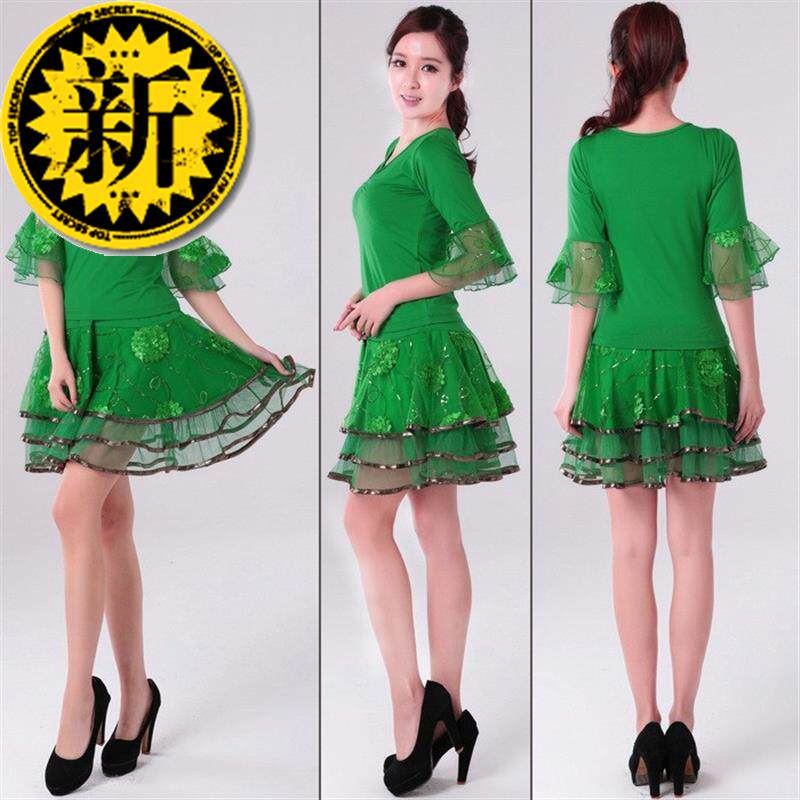 广场舞服装新5款套装春夏跳舞蹈衣服套裙立体花裙女式新裙子广场|msdalam kategori Butik wanita / wanita, pakaian/pakaian kebangsaan/peringkat pakaian, pakaian kebangsaan/pakaian - dari Buy2taobao.com untuk memberikan perkhidmatan ejen Taobao profesional membeli