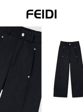 FEIDI斐迪 宽松潮酷工装加绒休闲裤 FD052282511